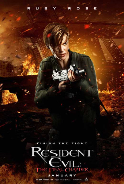 Resident Evil: The Final Chapter Movie POSTER 11 x 17 Style B