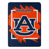 Auburn Tigers Blanket 46x60 Micro Raschel Dimensional Design Rolled