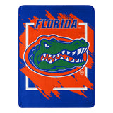 Florida Gators Blanket 46x60 Micro Raschel Dimensional Design Rolled