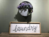 Rustic Laundry Wood Wall Sign Plaque- Laundry Room Decor Wall Hanging Sign Decor