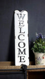 Welcome Carved Metal Wall Sign for Home Decor.|Rustic Iron Welcome Decor for Entryway 5.5x21.75"