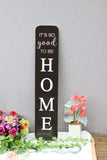 It's So Good to Be Home Embossed Metal Printing Wall Sign- Wall Decor for Bedroom- Living Room or Kitchen