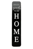 It's So Good to Be Home Embossed Metal Printing Wall Sign- Wall Decor for Bedroom- Living Room or Kitchen