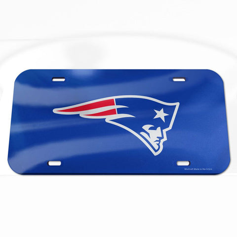 New England Patriots License Plate Acrylic - Special Order