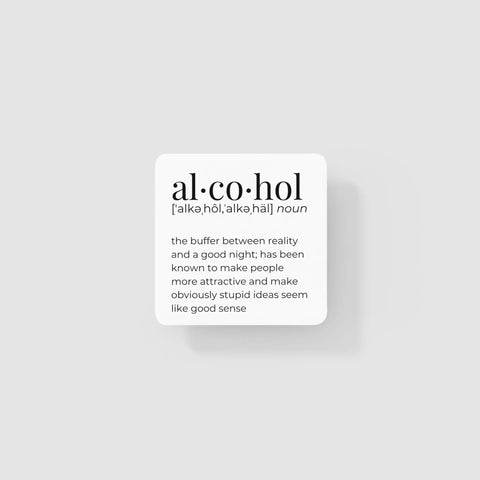 Alcohol Definition Coaster