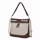 Evie two-tone Vegan Leather Women's Shoulder Bag