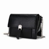 Hope Crocodile Embossed Vegan Leather Women's Shoulder Bag