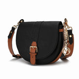 Ayla Snake-Embossed Color Block Vegan Leather Women's Shoulder Bag