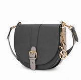 Ayla Snake-Embossed Color Block Vegan Leather Women's Shoulder Bag