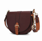 Ayla Snake-Embossed Color Block Vegan Leather Women's Shoulder Bag