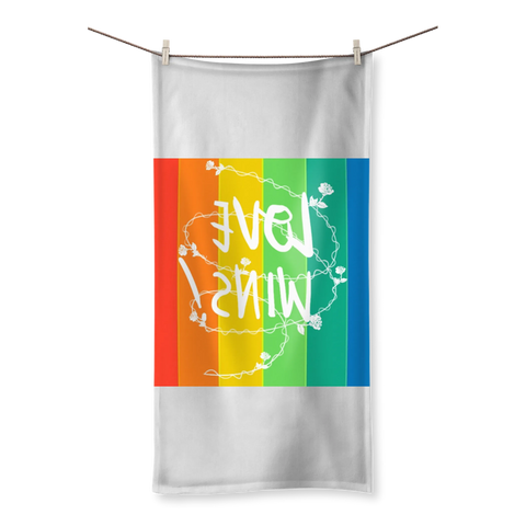 Love Wins Sublimation All Over Towel