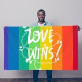 Love Wins Sublimation Flag