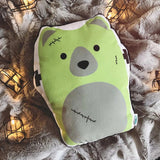 Frankenbear Halloween Pillow