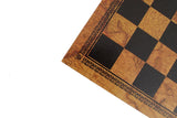 Chess Board - Faux Leather - Old Map Design