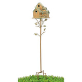 Country Style Iron Birdhouse Stake "Doylestown"