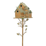 Country Style Iron Birdhouse Stake "Doylestown"