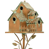 Country Style Iron Birdhouse Stake "Doylestown"