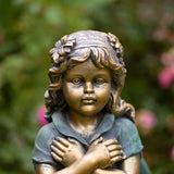 Fairy Garden Statue with Crossing Arms "Tush"