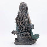 Mermaid Sitting on Rock Garden Statue