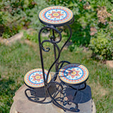 Tier Mosaic Plant Stand