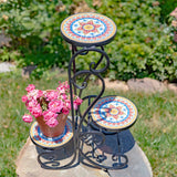 Tier Mosaic Plant Stand