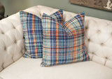 Scottish Plaid Throw Pillow Cover