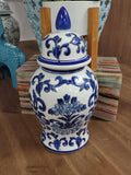 Chinoiserie Ceramic Temple Jar