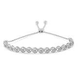 Sterling Silver Diamond Bolo Bracelet (0.25 cttw, I-J Color, I3 Clarity)