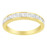 14KT Yellow Gold Diamond Channel Band Ring (1 cttw, H-I Color, SI2-I1 Clarity)