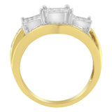 10KT Two-Toned Gold Diamond Ring (1 cttw, H-I Color, SI1-SI2 Clarity)