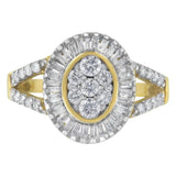 10kt Yellow Gold Diamond Cocktail Ring (1 cttw, H-I Color, SI2-I1 Clarity)