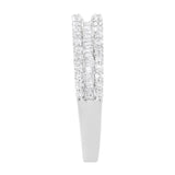 14KT White Gold 1/2 Cttw Diamond Modern Band Ring (H-I Color, SI2-I1 Clarity)