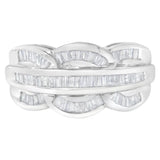 14KT White Gold Diamond Cocktail Band Ring (1 1/2 cttw, H-I Color, I1-I2 Clarity)