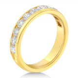 18K Yellow Gold Diamond Wedding Band Ring (1 Cttw, H-I Color, SI2-I1 Clarity)