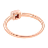 14K Rose Gold Plated .925 Sterling Silver 1/20 cttw Miracle Set Diamond Promise Ring (J-K Color, I1-I2 Clarity)