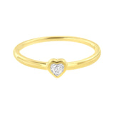 14K Yellow Gold Plated .925 Sterling Silver Miracle Set Diamond Accent Heart Shaped Promise Ring (J-K Color, I1-I2 Clarity)