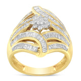 10K Yellow Gold Diamond Ring (1 Cttw, I-J Color, I2-I3 Clarity)