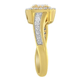 10KT Yellow Gold Diamond Cocktail Ring (5/8 cttw, H-I Color, SI2-I1 Clarity)