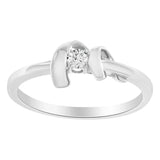 10K White Gold Diamond Promise Ring (1/10 Cttw, H-I Color, SI2-I1 Clarity)