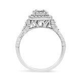 .925 Sterling Silver 1/3 Cttw Miracle Set Round-Cut Diamond Cocktail Ring (H-I Color, I1-I2 Clarity)