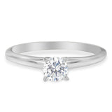 GIA Certified 14K Gold 1/2 Cttw Diamond Solitaire Engagement Ring (H Color, SI1 Clarity)