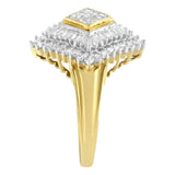 10K Yellow Gold Diamond Ballerina Ring (1 Cttw, I-J Color, I1-I2 Clarity)