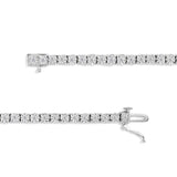 IGI Certified .925 Sterling Silver 1.0 Cttw Miracle-Set Diamond Round Miracle Plate Tennis Bracelet (I-J Color, I3 Clarity)