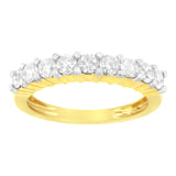 IGI Certified 10KT Yellow Gold 1 cttw Diamond Band Ring (J-K, I1-I2)