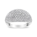 14K White Gold 1 3/4 Cttw Round-Cut Diamond Cluster Band Ring (G-H Color, SI1-SI2 Clarity)