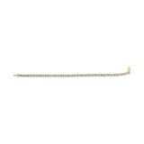 10K Yellow Gold 1.00 Cttw Diamond Channel Set Style 7" Tennis Bracelet (H-I Color, I1-I2 Clarity)