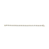 10K Yellow Gold 1.00 Cttw Round Cut Diamond Cross Link 7" Bracelet (I-J Color, I2-I3 Clarity)