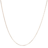 Unisex Solid 14K Gold 1.5mm Paperclip Chain Necklace - Choice of Length and Metal Color