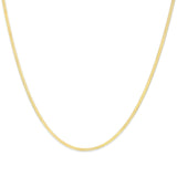 Unisex Solid 14K Gold 2.8mm Imperial Herringbone Chain Necklace