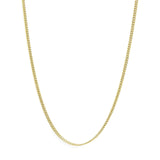 Semi-Solid 14K Yellow Gold 4.5mm Miami Cuban Chain Necklace - Unisex Chain